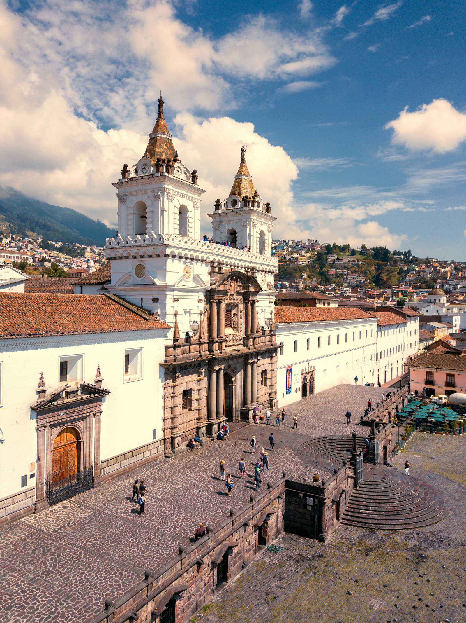 Panoramic view of the city of Quito, Ecuador